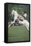 Gaucho Riding on Horseback in Argentina-null-Framed Stretched Canvas