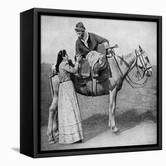 Gaucho Sweethearts Exchange Mate Cups, Argentina, 1922-null-Framed Stretched Canvas