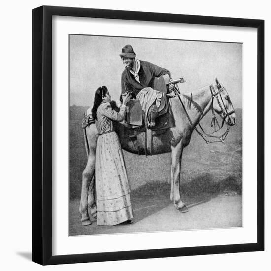 Gaucho Sweethearts Exchange Mate Cups, Argentina, 1922-null-Framed Premium Giclee Print
