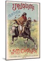 Gaucho Using Bolas-null-Mounted Art Print