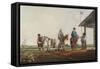 Gauchos at Door of Pulperia (Local Food Store and Saloon) Two Leagues from Buenos Aires-null-Framed Stretched Canvas