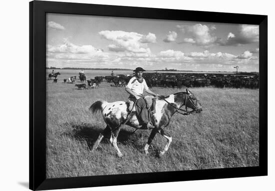 Gauchos at Work-Mario de Biasi-Framed Giclee Print