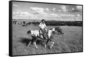 Gauchos at Work-Mario de Biasi-Framed Stretched Canvas