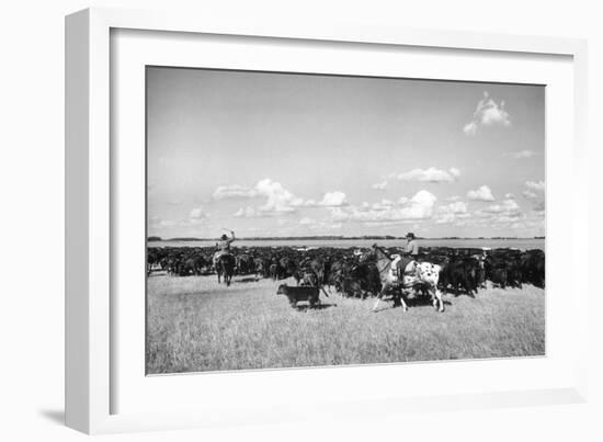 Gauchos at Work-Mario de Biasi-Framed Giclee Print