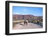 Gauchos in Quebrada de las Flechas near Salta, Argentina-null-Framed Art Print