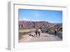 Gauchos in Quebrada de las Flechas near Salta, Argentina-null-Framed Art Print