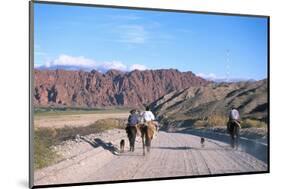 Gauchos in Quebrada de las Flechas near Salta, Argentina-null-Mounted Art Print