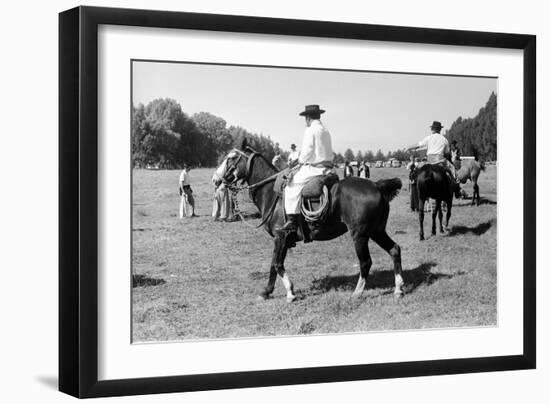 Gauchos on Horseback-Walter Mori-Framed Premium Giclee Print