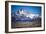 Gauchos Riding Horses and Herding Sheep with Mount Fitz Roy Behind, Patagonia, Argentina-Matthew Williams-Ellis-Framed Photographic Print