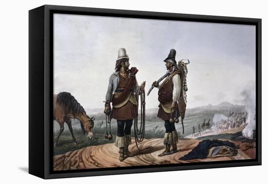 Gauchosbrazil-Jean Baptiste Debret-Framed Stretched Canvas