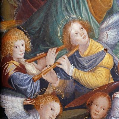 The Concert of Angels, 1534-36 (Fresco) (Detail) (See 175762)