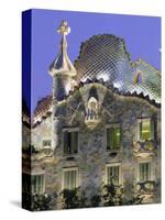 Gaudi Architecture, Casa Batllo, Barcelona, Catalunya (Catalonia) (Cataluna), Spain, Europe-Gavin Hellier-Stretched Canvas