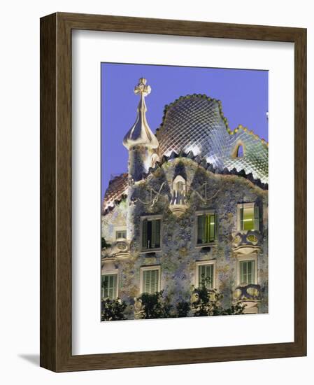 Gaudi Architecture, Casa Batllo, Barcelona, Catalunya (Catalonia) (Cataluna), Spain, Europe-Gavin Hellier-Framed Photographic Print