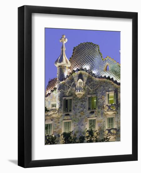 Gaudi Architecture, Casa Batllo, Barcelona, Catalunya (Catalonia) (Cataluna), Spain, Europe-Gavin Hellier-Framed Photographic Print