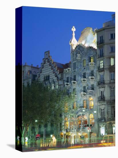 Gaudi Architecture, Casa Batllo, Barcelona, Catalunya (Catalonia) (Cataluna), Spain, Europe-Gavin Hellier-Stretched Canvas