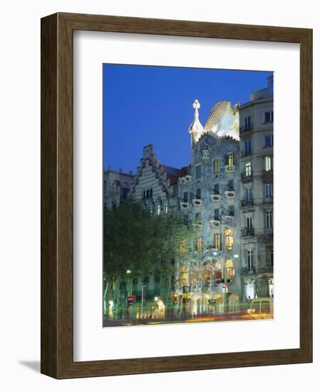 Gaudi Architecture, Casa Batllo, Barcelona, Catalunya (Catalonia) (Cataluna), Spain, Europe-Gavin Hellier-Framed Photographic Print