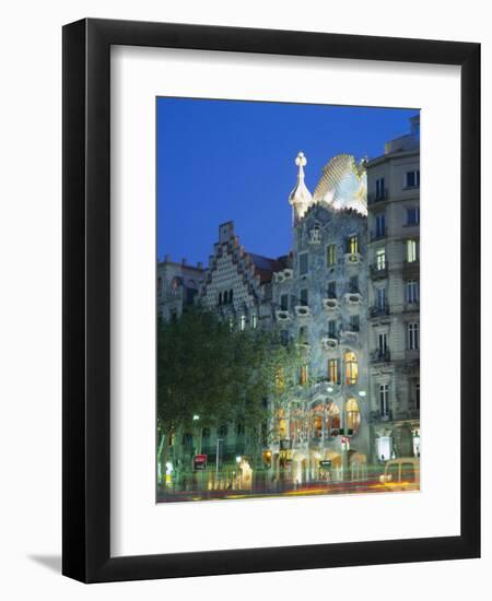 Gaudi Architecture, Casa Batllo, Barcelona, Catalunya (Catalonia) (Cataluna), Spain, Europe-Gavin Hellier-Framed Photographic Print