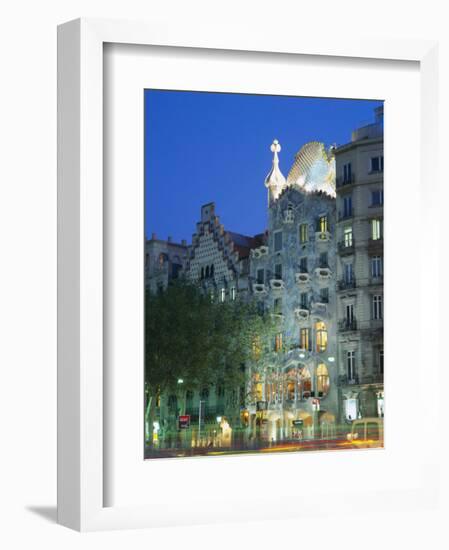 Gaudi Architecture, Casa Batllo, Barcelona, Catalunya (Catalonia) (Cataluna), Spain, Europe-Gavin Hellier-Framed Photographic Print