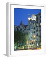 Gaudi Architecture, Casa Batllo, Barcelona, Catalunya (Catalonia) (Cataluna), Spain, Europe-Gavin Hellier-Framed Photographic Print