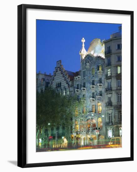 Gaudi Architecture, Casa Batllo, Barcelona, Catalunya (Catalonia) (Cataluna), Spain, Europe-Gavin Hellier-Framed Photographic Print