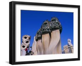 Gaudi Architecture, Casa Mila, La Pedrera House, Catalunya (Catalonia) (Cataluna), Spain-Gavin Hellier-Framed Photographic Print