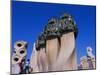 Gaudi Architecture, Casa Mila, La Pedrera House, Catalunya (Catalonia) (Cataluna), Spain-Gavin Hellier-Mounted Photographic Print