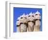 Gaudi Architecture, Casa Mila, La Pedrera House, Catalunya (Catalonia) (Cataluna), Spain-Gavin Hellier-Framed Photographic Print