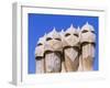 Gaudi Architecture, Casa Mila, La Pedrera House, Catalunya (Catalonia) (Cataluna), Spain-Gavin Hellier-Framed Photographic Print