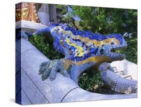 Gaudi Architecture, Parc Guell, Unesco World Heritage Site, Catalunya (Catalonia) (Cataluna), Spain-Gavin Hellier-Stretched Canvas