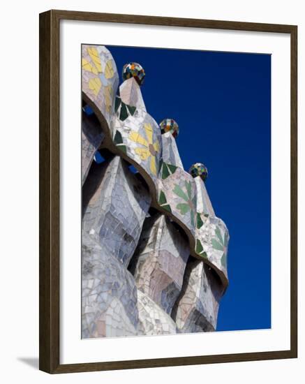 Gaudi Chimney Sturctures, Casa Batllo, Barcelona, Catalonia, Spain-Cindy Miller Hopkins-Framed Photographic Print