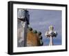 Gaudi Chimney Sturctures, Casa Batllo, Barcelona, Catalonia, Spain-Cindy Miller Hopkins-Framed Photographic Print