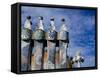 Gaudi Chimney Sturctures, Casa Batllo, Barcelona, Catalonia, Spain-Cindy Miller Hopkins-Framed Stretched Canvas