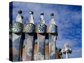 Gaudi Chimney Sturctures, Casa Batllo, Barcelona, Catalonia, Spain-Cindy Miller Hopkins-Stretched Canvas