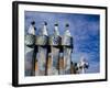 Gaudi Chimney Sturctures, Casa Batllo, Barcelona, Catalonia, Spain-Cindy Miller Hopkins-Framed Photographic Print