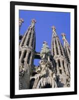 Gaudi Church Architecture, La Sagrada Familia, Barcelona, Catalunya (Catalonia) (Cataluna), Spain-Gavin Hellier-Framed Photographic Print