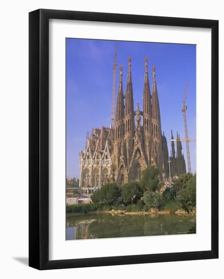 Gaudi Church Architecture, La Sagrada Familia, Barcelona, Catalunya (Catalonia) (Cataluna), Spain-Gavin Hellier-Framed Photographic Print