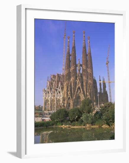 Gaudi Church Architecture, La Sagrada Familia, Barcelona, Catalunya (Catalonia) (Cataluna), Spain-Gavin Hellier-Framed Photographic Print