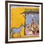 Gaudi Ragini, Wife of Sri Raga, C.1690-5 (Gouache with Gold and Silver Paint on Paper)-null-Framed Giclee Print