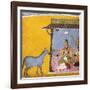 Gaudi Ragini, Wife of Sri Raga, C.1690-5 (Gouache with Gold and Silver Paint on Paper)-null-Framed Giclee Print