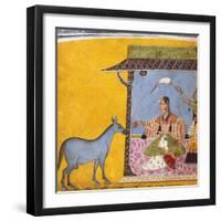 Gaudi Ragini, Wife of Sri Raga, C.1690-5 (Gouache with Gold and Silver Paint on Paper)-null-Framed Giclee Print