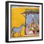 Gaudi Ragini, Wife of Sri Raga, C.1690-5 (Gouache with Gold and Silver Paint on Paper)-null-Framed Giclee Print