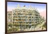 Gaudi's Casa Mila, Barcelona-null-Framed Art Print