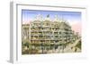 Gaudi's Casa Mila, Barcelona-null-Framed Art Print