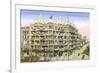 Gaudi's Casa Mila, Barcelona-null-Framed Premium Giclee Print