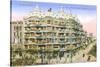 Gaudi's Casa Mila, Barcelona-null-Stretched Canvas