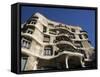 Gaudi's Casa Mila (La Pedrera), Unesco World Heritage Site, Barcelona, Catalonia, Spain-Michael Jenner-Framed Stretched Canvas