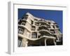 Gaudi's Casa Mila (La Pedrera), Unesco World Heritage Site, Barcelona, Catalonia, Spain-Michael Jenner-Framed Photographic Print