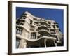 Gaudi's Casa Mila (La Pedrera), Unesco World Heritage Site, Barcelona, Catalonia, Spain-Michael Jenner-Framed Photographic Print