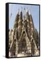 Gaudi's Cathedral of La Sagrada Familia, still under construction, UNESCO World Heritage Site, Barc-Tony Waltham-Framed Stretched Canvas