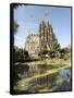 Gaudi's Cathedral of La Sagrada Familia, still under construction, UNESCO World Heritage Site, Barc-Tony Waltham-Framed Stretched Canvas